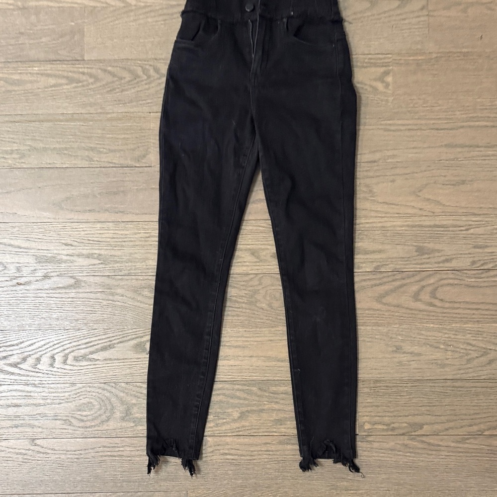 Blank NYC Black Distressed Skinny Jeans